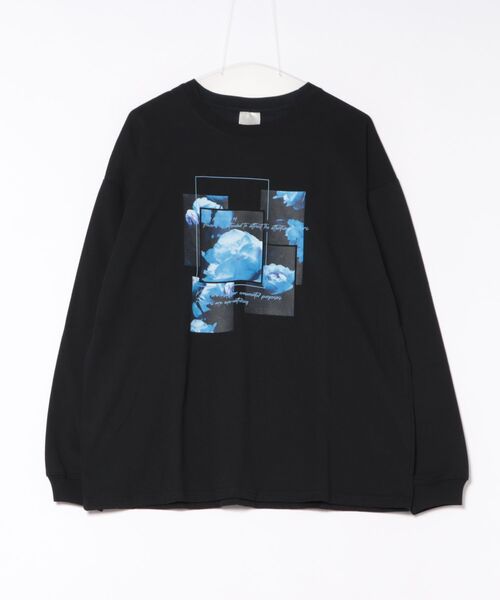 ８(eight)（エイト）の「ワイドシルエットロンTプリント（Tシャツ/カットソー・メンズ・ホワイト系その他/ブラック系その他/ホワイト系その他2/ブラック系その他2・MEDIUM/LARGE）」の3枚目の写真