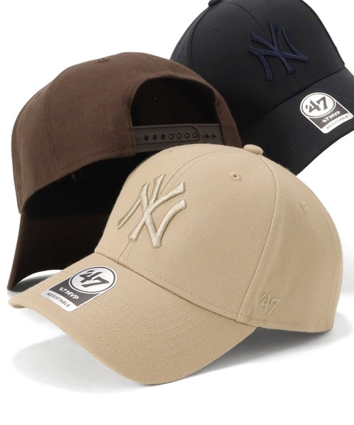 '47（フォーティーセブン）の「’47BRANDフォーティーセブン キャップ MVP NYニューヨークヤンキース（キャップ・メンズ・ホワイト/ベージュ/ネイビー/グレー/ブラウン・FREE）」の5枚目の写真
