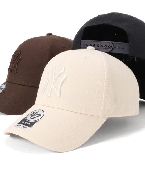 '47（フォーティーセブン）の「’47BRANDフォーティーセブン キャップ MVP NYニューヨークヤンキース（キャップ・メンズ・ホワイト/ベージュ/ネイビー/グレー/ブラウン・FREE）」の2枚目の写真