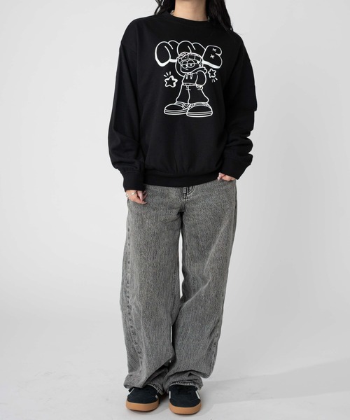 セール】WEGO/【25年秋冬新作】アソートグラフィックプルオーバー【XS