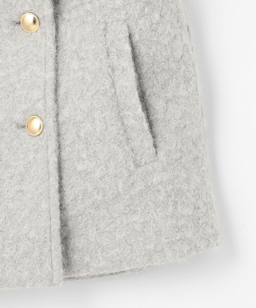 ANY SIS（エニィスィス）の「【2WAY】ブークレーシャギーラメ アウター（ピーコート・レディース・ライトグレー系/アイボリー系・X-LARGE）」の17枚目の写真