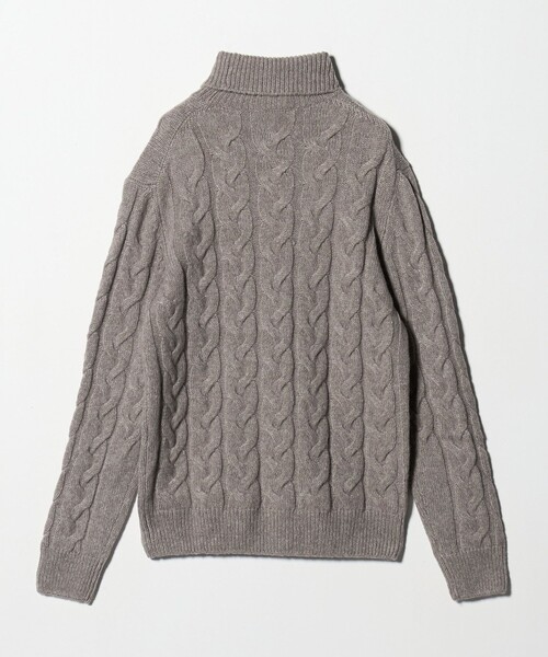 Gran Sasso（グランサッソ）の「＜Gran Sasso＞メランジ ケーブル タートルネックニット（ニット/セーター・メンズ・ナチュラル・48/50）」の2枚目の写真