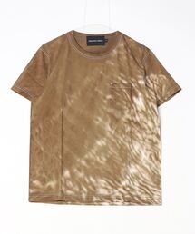 『HIROYUKI OBARA』USｺｯﾄﾝTｼｬﾂ 絞りﾑﾗ染加工