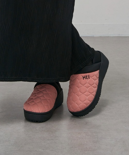MEI(メイ)の「【MEI】PLATFORM QUILTING MOC SHOES / プラットフォームキルティングモックシューズ(スリッポン・レディース・ブラック/ピンク/グレー/ベージュ・L/M)」の10枚目の写真