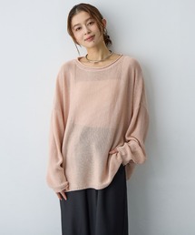 anyfee（エニフィー）の「【anyfee/大きいサイズ】リネンライクルーズニットプルオーバー◆新色追加◆（ニット/セーター）」