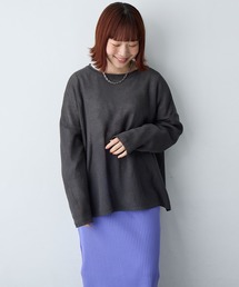 anyfee（エニフィー）の「【anyfee/大きいサイズ】リネンライクルーズニットプルオーバー◆新色追加◆（ニット/セーター）」