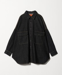＜LANCER＞デニム レギュラーカラーシャツ