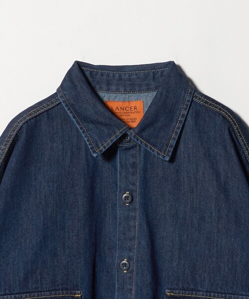 ASTRAET（アストラット）の「＜LANCER＞デニム レギュラーカラーシャツ（シャツ/ブラウス・レディース・ブラック/ネイビー・M）」の4枚目の写真