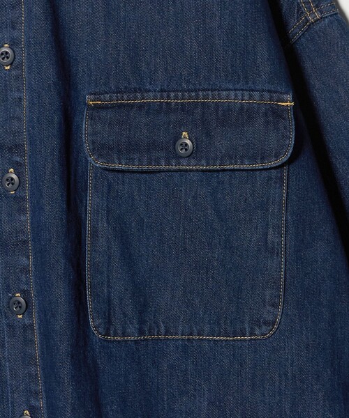 ASTRAET（アストラット）の「＜LANCER＞デニム レギュラーカラーシャツ（シャツ/ブラウス・レディース・ブラック/ネイビー・M）」の6枚目の写真