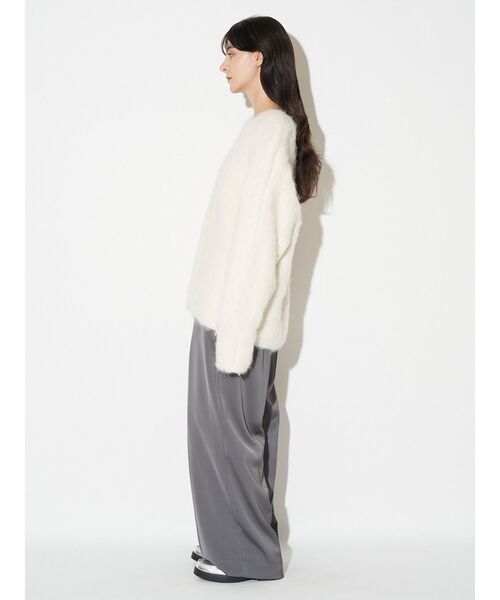 ELENDEEK（エレンディーク）の「アルパカシャギーニットカーディガン（カーディガン/ボレロ・レディース・グレー/オフホワイト・FREE）」の9枚目の写真