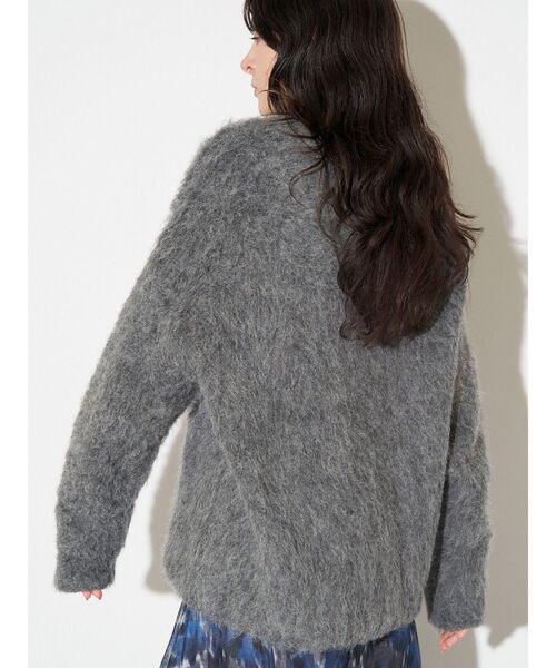 ELENDEEK（エレンディーク）の「アルパカシャギーニットカーディガン（カーディガン/ボレロ・レディース・グレー/オフホワイト・FREE）」の14枚目の写真