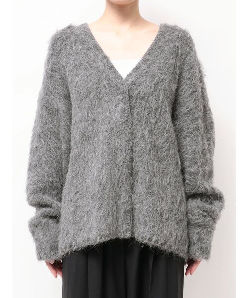 ELENDEEK（エレンディーク）の「アルパカシャギーニットカーディガン（カーディガン/ボレロ・レディース・グレー/オフホワイト・FREE）」の20枚目の写真