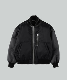PHINGERIN(tBK)́yPHINGERIN/tBKzTRIM LEATHER BOMBER JACKET(~^[WPbg)