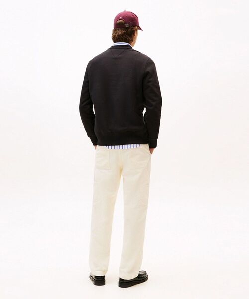 TOMMY HILFIGER(トミーヒルフィガー)の「ヒルフィガーロゴアーチクルーネックスウェットシャツ(スウェット・メンズ・アイボリー/ブラック・X-LARGE/SMALL/MEDIUM/LARGE)」の9枚目の写真
