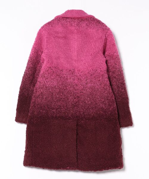 Desigual（デシグアル）の「グラデーションパイルコート（チェスターコート・レディース・レッド・S/L/XS/M/XL）」の3枚目の写真