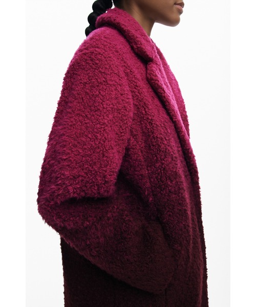 Desigual（デシグアル）の「グラデーションパイルコート（チェスターコート・レディース・レッド・S/L/XS/M/XL）」の7枚目の写真