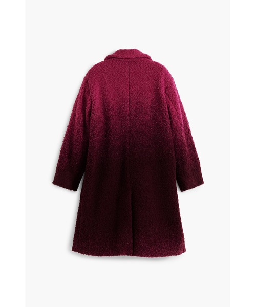 Desigual（デシグアル）の「グラデーションパイルコート（チェスターコート・レディース・レッド・S/L/XS/M/XL）」の5枚目の写真