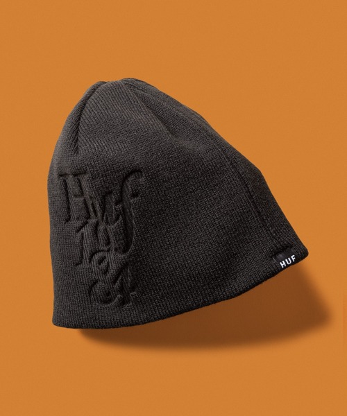 HUF（ハフ）の「1984 BEANIE（ニットキャップ/ビーニー・メンズ・ベージュ系その他/ブラック/ダークオリーブ・O/S）」の2枚目の写真