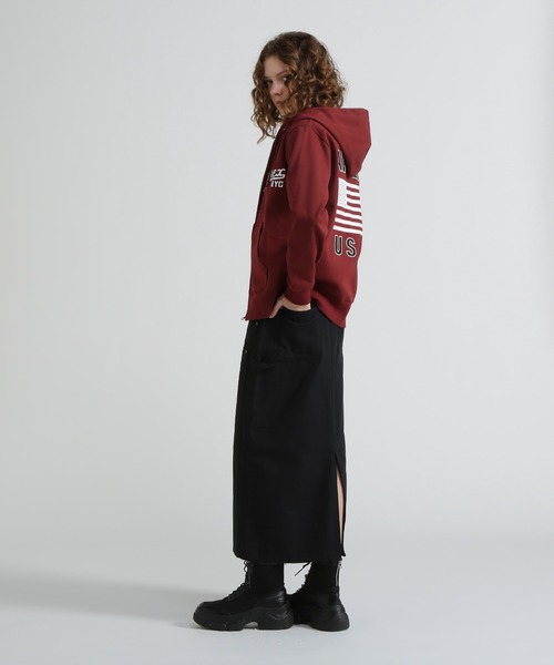 AVIREX(アヴィレックス)の「《WEB&DEPOT限定》BONDING ZIP UP PARKA(パーカー・レディース・その他/ホワイト/グレー/ブラック・F)」の10枚目の写真