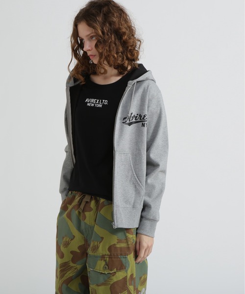AVIREX(アヴィレックス)の「《WEB&DEPOT限定》BONDING ZIP UP PARKA(パーカー・レディース・その他/ホワイト/グレー/ブラック・F)」の20枚目の写真
