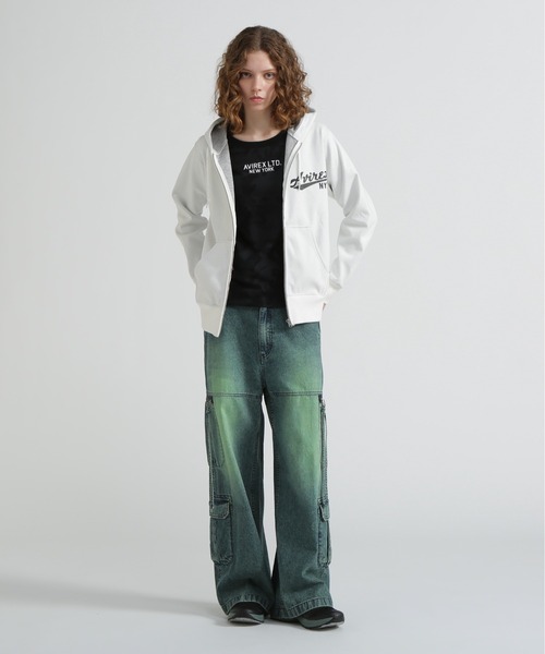 AVIREX(アヴィレックス)の「《WEB&DEPOT限定》BONDING ZIP UP PARKA(パーカー・レディース・その他/ホワイト/グレー/ブラック・F)」の15枚目の写真