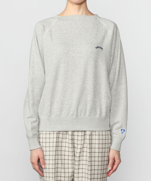 ORCIVAL（オーシバル）の「ORCIVAL | コットン裏毛 スウェットプルオーバー WOMEN（スウェット・レディース・グレー/アイボリー・2/1）」の10枚目の写真