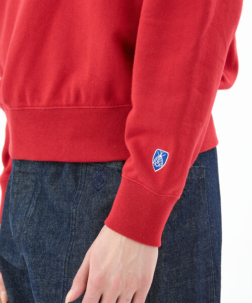 ORCIVAL（オーシバル）の「ORCIVAL | コットン裏毛 スウェットプルオーバー WOMEN（スウェット・レディース・グレー/アイボリー・2/1）」の4枚目の写真