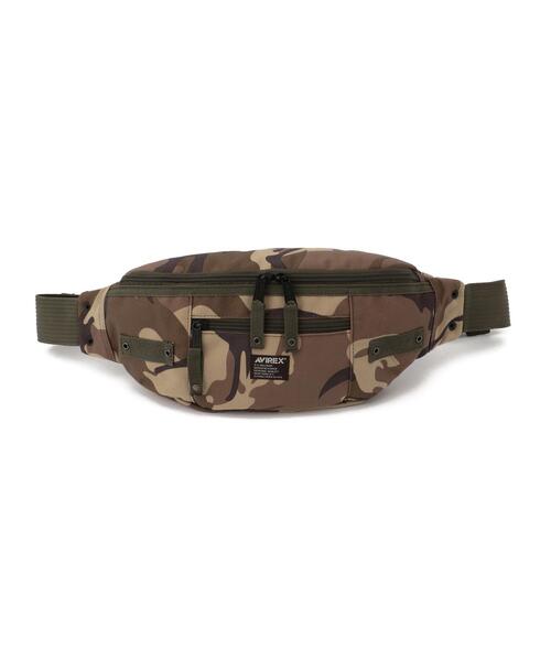 AVIREX（アヴィレックス）の「EAGLE POLYESTER 2WAY WAIST BAG /イーグル ポリエステル 2ウェイ ウエストバッグ / AVIREX / アヴィレックス / AVX3521（ショルダーバッグ・メンズ・ブラック/カーキ/その他3・F）」の3枚目の写真