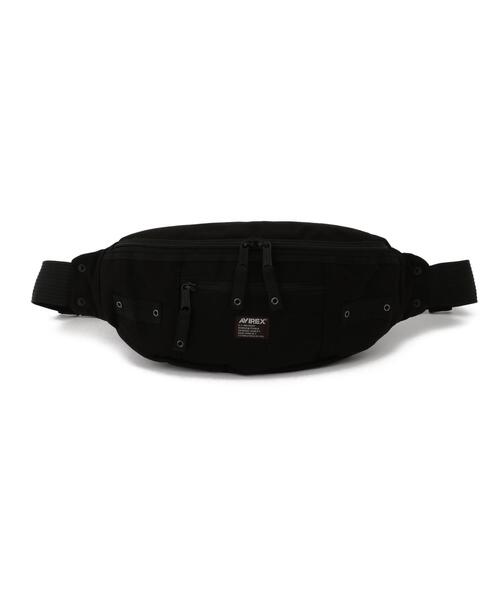 AVIREX（アヴィレックス）の「EAGLE POLYESTER 2WAY WAIST BAG /イーグル ポリエステル 2ウェイ ウエストバッグ / AVIREX / アヴィレックス / AVX3521（ショルダーバッグ・メンズ・ブラック/カーキ/その他3・F）」の2枚目の写真