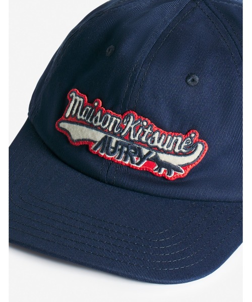 Maison Kitsune(メゾンキツネ)の「MAISON KITSUNE x AUTRY VARSITY CAP(キャップ・メンズ・ダークブルー・U)」の4枚目の写真