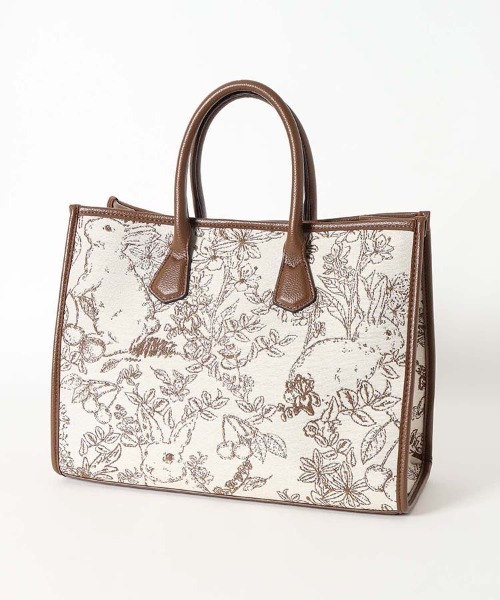 Bleu Bleuet(ブルーブルーエ)の「ゴブランA4 2wayトート(トートバッグ・レディース・ブラウン/グリーン/ブラック・FREE)」の4枚目の写真