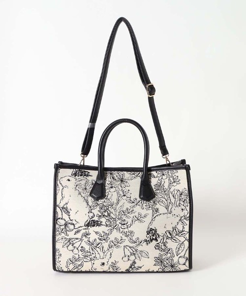 Bleu Bleuet(ブルーブルーエ)の「ゴブランA4 2wayトート(トートバッグ・レディース・ブラウン/グリーン/ブラック・FREE)」の6枚目の写真