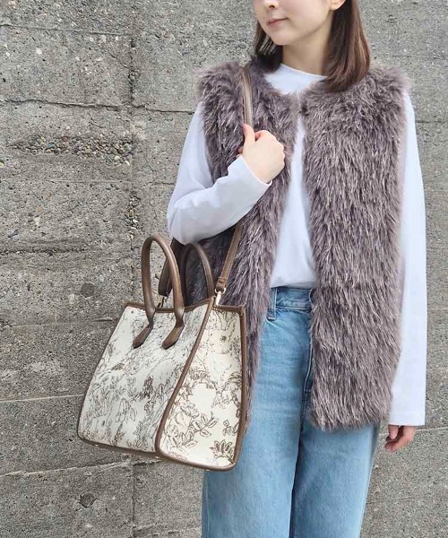 Bleu Bleuet(ブルーブルーエ)の「ゴブランA4 2wayトート(トートバッグ・レディース・ブラウン/グリーン/ブラック・FREE)」の19枚目の写真