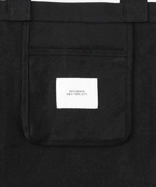 Saturdays NYC（サタデーズ ニューヨークシティ ）の「Established USA Tote Bag（トートバッグ・メンズ・イエロー/キナリ/ダークブラウン/ブラック・FREE）」の10枚目の写真