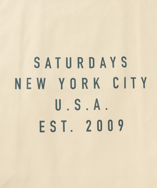 Saturdays NYC（サタデーズ ニューヨークシティ ）の「Established USA Tote Bag（トートバッグ・メンズ・イエロー/キナリ/ダークブラウン/ブラック・FREE）」の7枚目の写真