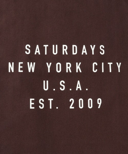 Saturdays NYC（サタデーズ ニューヨークシティ ）の「Established USA Tote Bag（トートバッグ・メンズ・イエロー/キナリ/ダークブラウン/ブラック・FREE）」の8枚目の写真