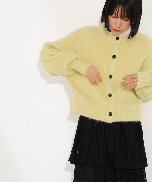 N.（N. Natural Beauty Basic）（エヌエヌナチュラルビューティーベーシック）の「クルーネックフェザーカーディガン（カーディガン/ボレロ・レディース・レッド/イエロー/ネイビー/オフホワイト・MEDIUM）」の13枚目の写真