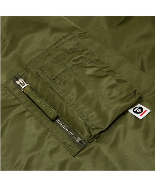 AAPE NOW MA-1 PADDED JACKET ブラウン AAPE NOW MA-1 JACKET | AAPE.JP