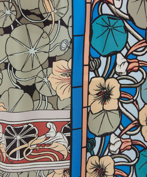 NARACAMICIE】ステンドグラス長袖オーバーブラウス（シャツ/ブラウス