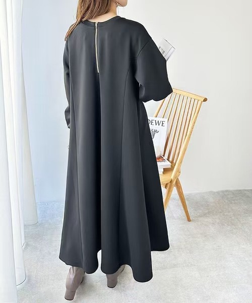 MAISON DE THERESE(メゾン ド テレーズ)の「リバーシブル ロングフーディードレス(ドレス・レディース・ブラック/アイボリー/ネイビー/ブラウン・M)」の14枚目の写真