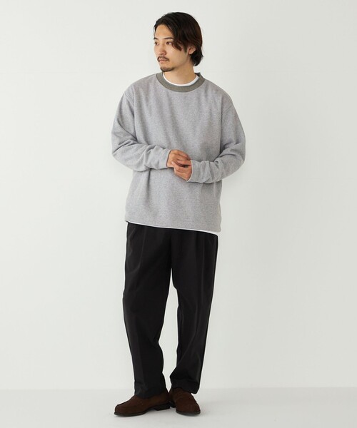 SHIPS Colors(シップス カラーズ)の「SHIPS Colors:〈手洗い可能〉ニットライク ロングスリーブ Tシャツ (ロンT)(Tシャツ/カットソー・メンズ・ブラック/グレー/グリーン・MEDIUM/LARGE/X-LARGE)」の18枚目の写真