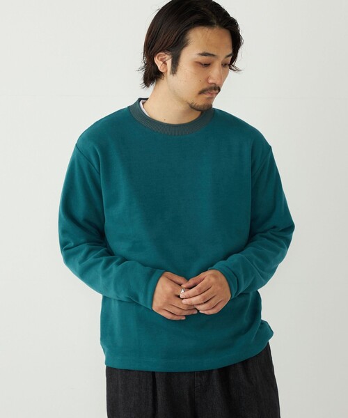 セール】SHIPS Colors:〈手洗い可能〉ニットライク ロングスリーブ T