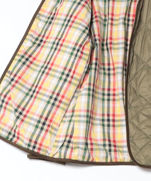 Arnold Palmer（アーノルドパーマー）の「カラーレス シェア キルティング ジャケット（ノーカラージャケット・レディース・ベージュ/カーキ/ブラック・XS/L/M/S/LL）」の5枚目の写真