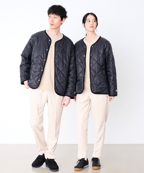 Arnold Palmer（アーノルドパーマー）の「カラーレス シェア キルティング ジャケット（ノーカラージャケット・レディース・ベージュ/カーキ/ブラック・XS/L/M/S/LL）」の11枚目の写真