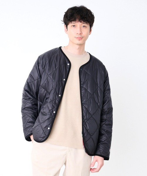 Arnold Palmer（アーノルドパーマー）の「カラーレス シェア キルティング ジャケット（ノーカラージャケット・レディース・ベージュ/カーキ/ブラック・XS/L/M/S/LL）」の14枚目の写真