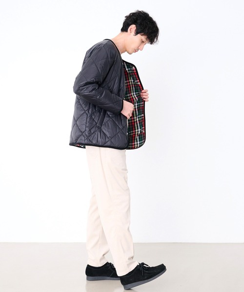 Arnold Palmer（アーノルドパーマー）の「カラーレス シェア キルティング ジャケット（ノーカラージャケット・レディース・ベージュ/カーキ/ブラック・XS/L/M/S/LL）」の15枚目の写真