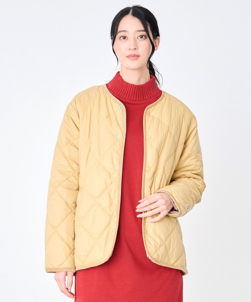 Arnold Palmer（アーノルドパーマー）の「カラーレス シェア キルティング ジャケット（ノーカラージャケット・レディース・ベージュ/カーキ/ブラック・XS/L/M/S/LL）」の16枚目の写真