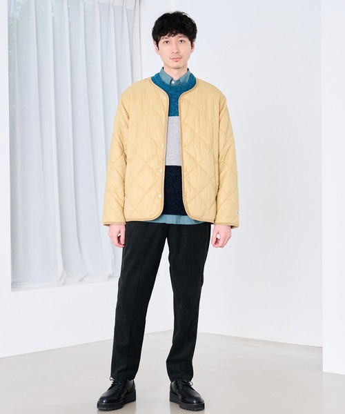 Arnold Palmer（アーノルドパーマー）の「カラーレス シェア キルティング ジャケット（ノーカラージャケット・レディース・ベージュ/カーキ/ブラック・XS/L/M/S/LL）」の20枚目の写真