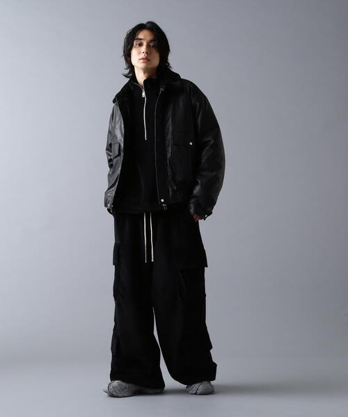 DANKE SCHON(ダンケシェーン)の「DankeSchon/ダンケシェーン/PULEATHER A2 BLOUSON(ブルゾン・レディース・ブラック・L/M)」の2枚目の写真