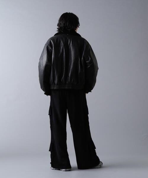 DANKE SCHON(ダンケシェーン)の「DankeSchon/ダンケシェーン/PULEATHER A2 BLOUSON(ブルゾン・レディース・ブラック・L/M)」の3枚目の写真